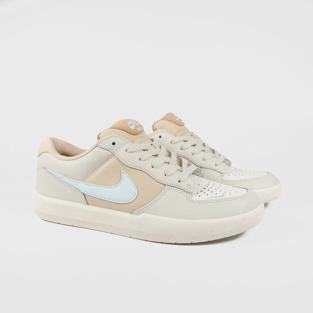 Nike SB - Force 58 Premium Leather Shoes - Light Bone / Glacier Blue