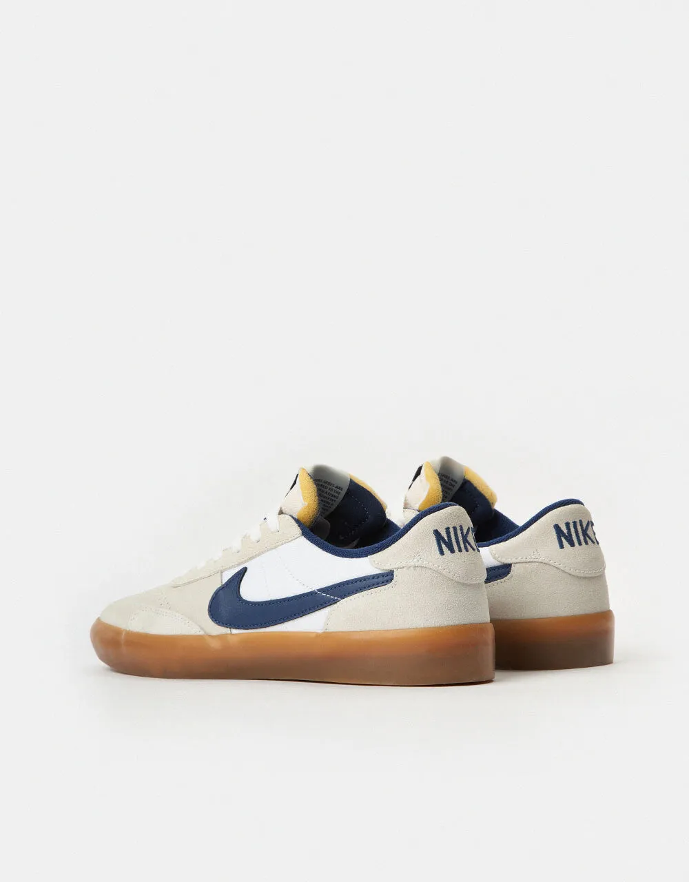 Nike SB Heritage Vulc Skate Shoes - Summit White/Navy-White-Gum Light Brown