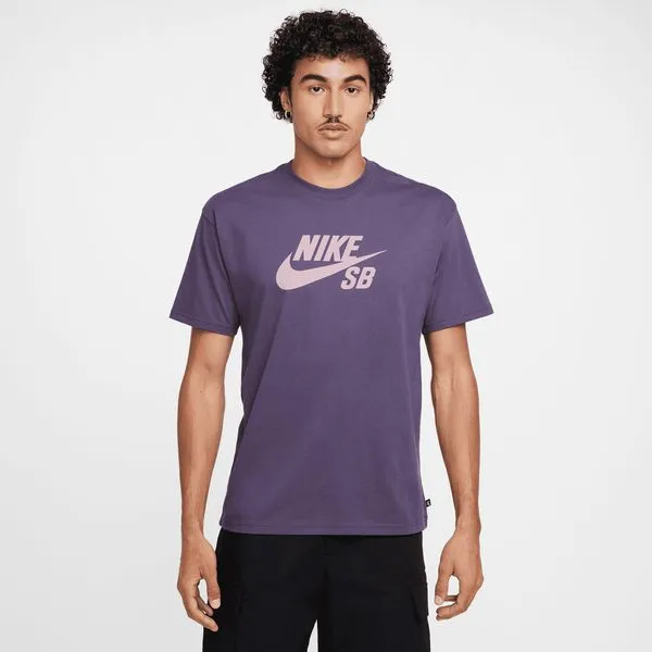 Nike SB Logo Skate Tee Purple Dark Raisin