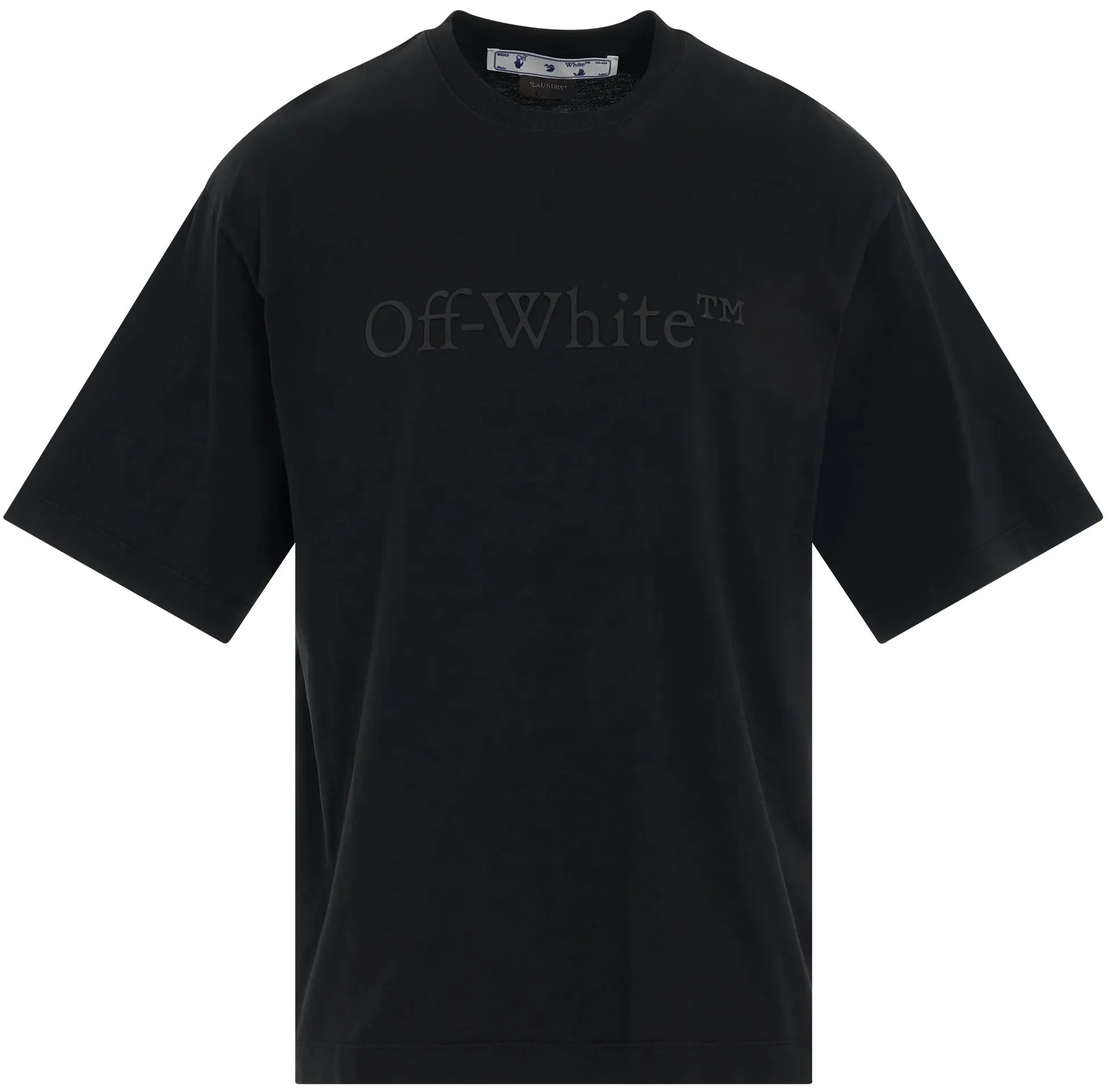 Off-White Bookish Laundry Oversized Skate Black T-Shirt