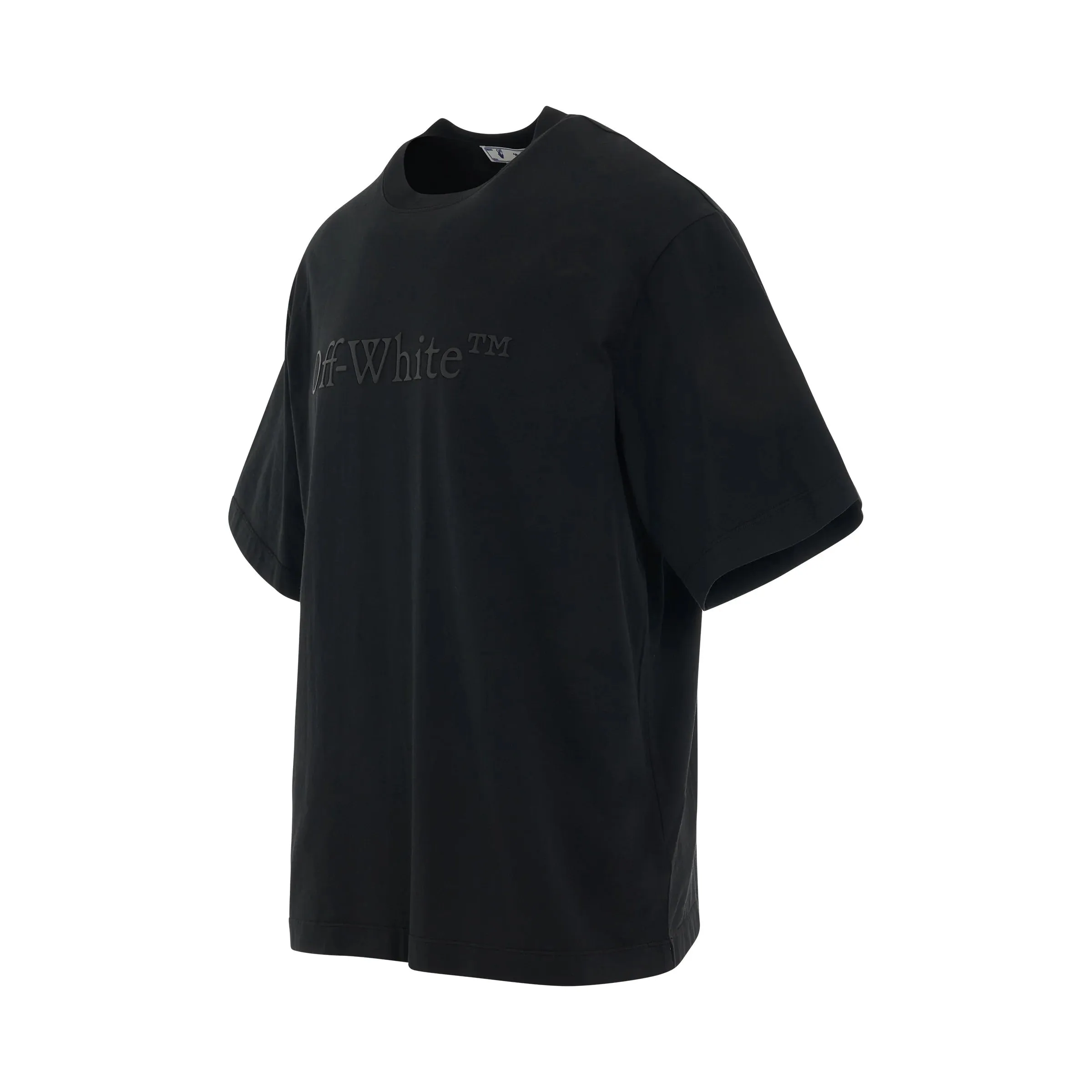 Off-White Bookish Laundry Oversized Skate Black T-Shirt