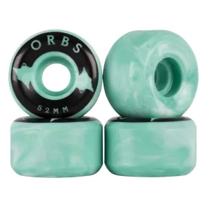 Orbs 52mm Specters Swirls Conical 99A Wheels - Teal/White