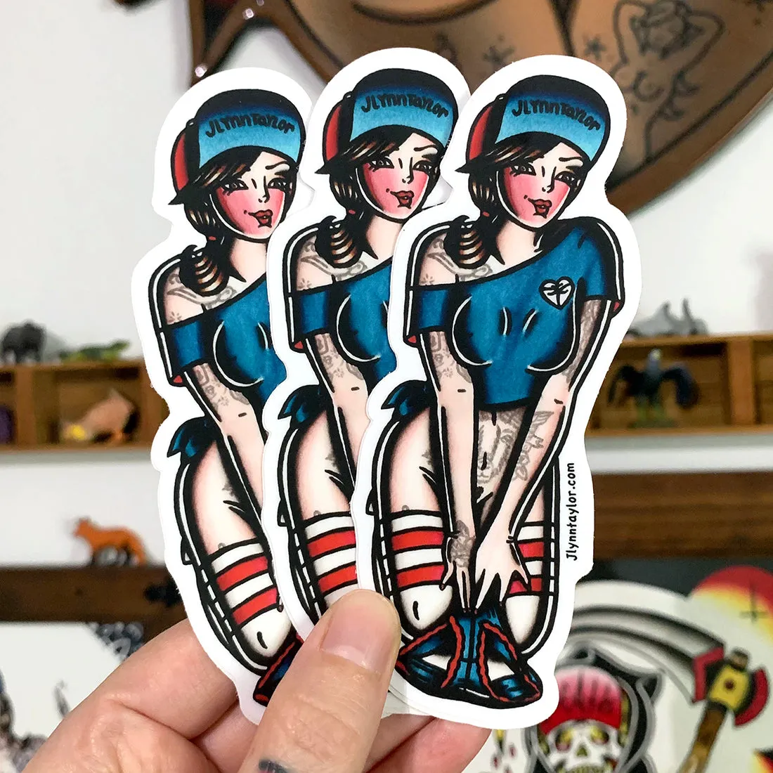 Panty Dropper Pinup Sticker