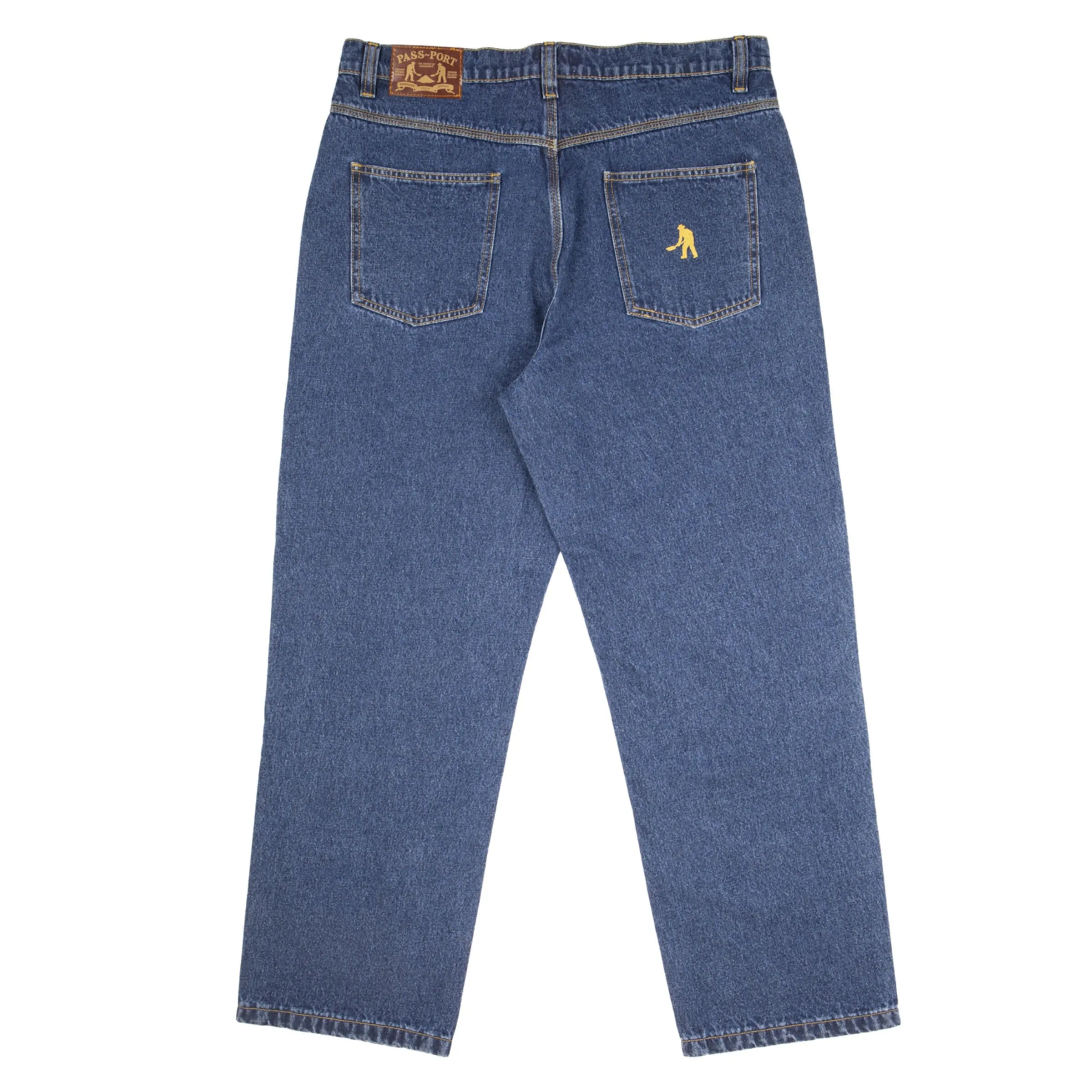 Pass-Port Workers Club Denim Jean: Washed Dark Indigo