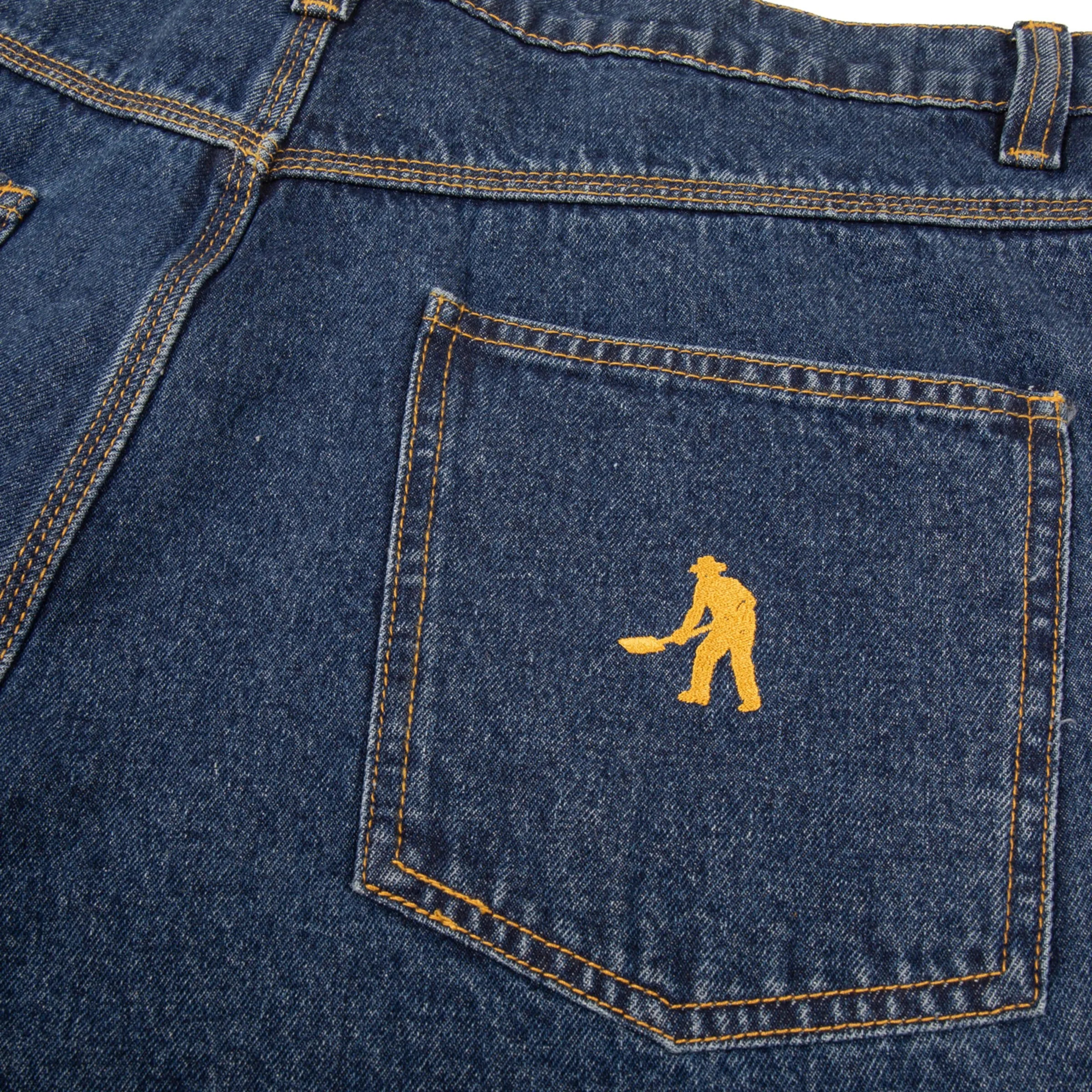 Pass-Port Workers Club Denim Jean: Washed Dark Indigo