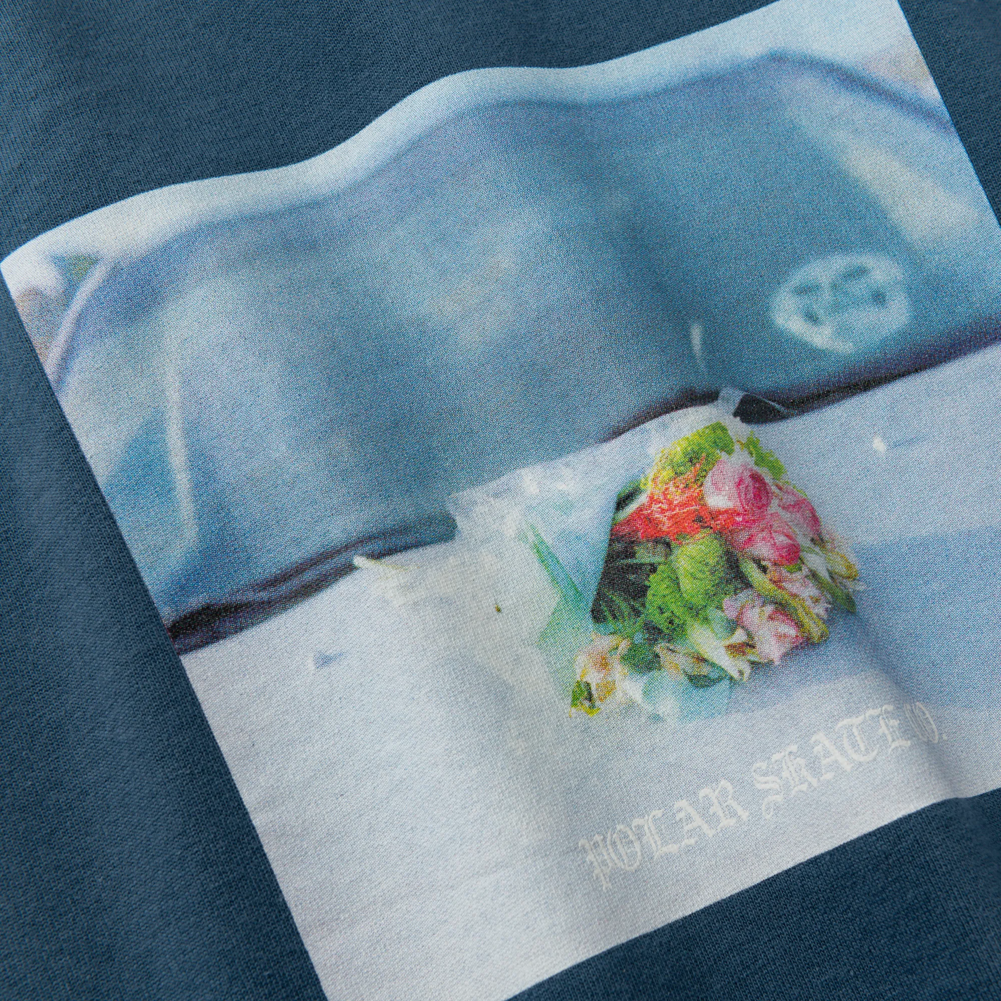 Polar Skate Co - Dead Flowers Tee - Grey Blue