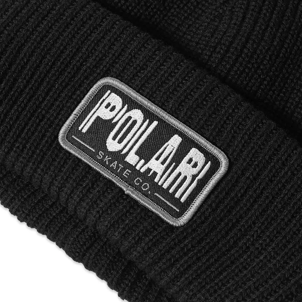 Polar Skate Co - Earthquake Merino Beanie - Black