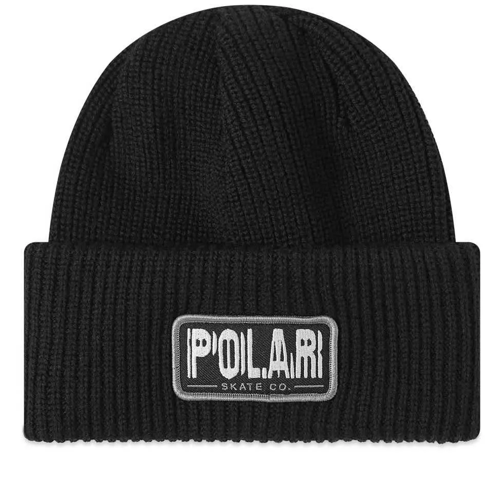 Polar Skate Co - Earthquake Merino Beanie - Black