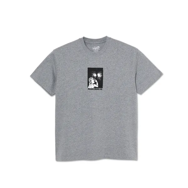 Polar Skate Fireworks T-Shirt - Heather Grey