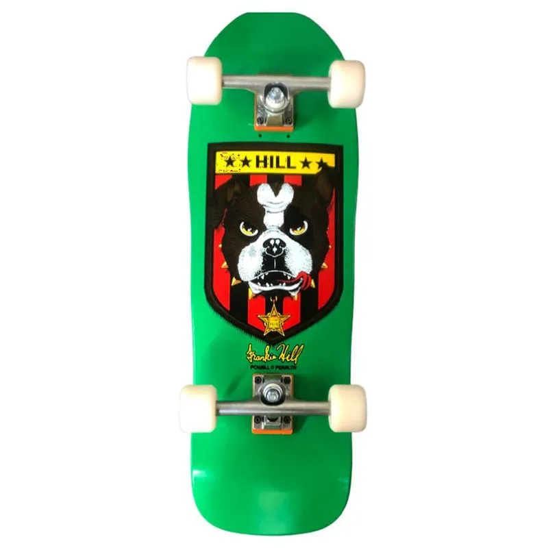 Powell Peralta 10" x 31.5" Frankie Hill Bulldog Green Custom Complete Skateboard