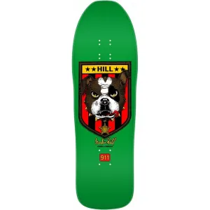 Powell Peralta 10" x 31.5" Frankie Hill Bulldog Green Skateboard Deck