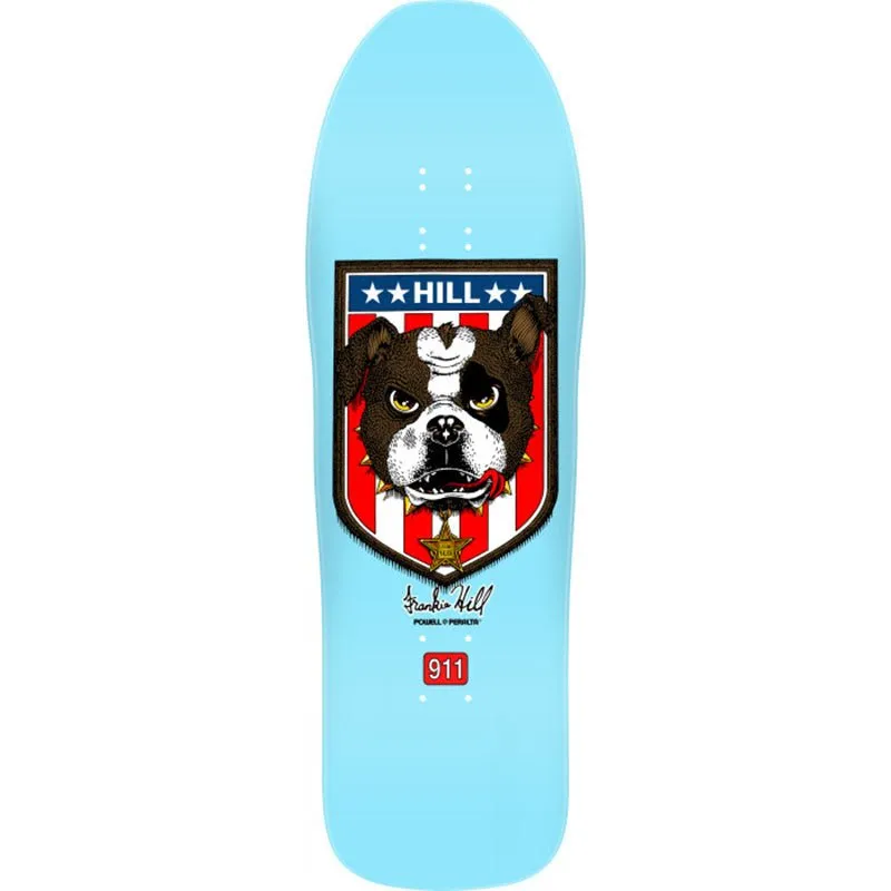 Powell Peralta 10" x 31" Frankie Hill Bulldog Light Blue Skateboard Deck