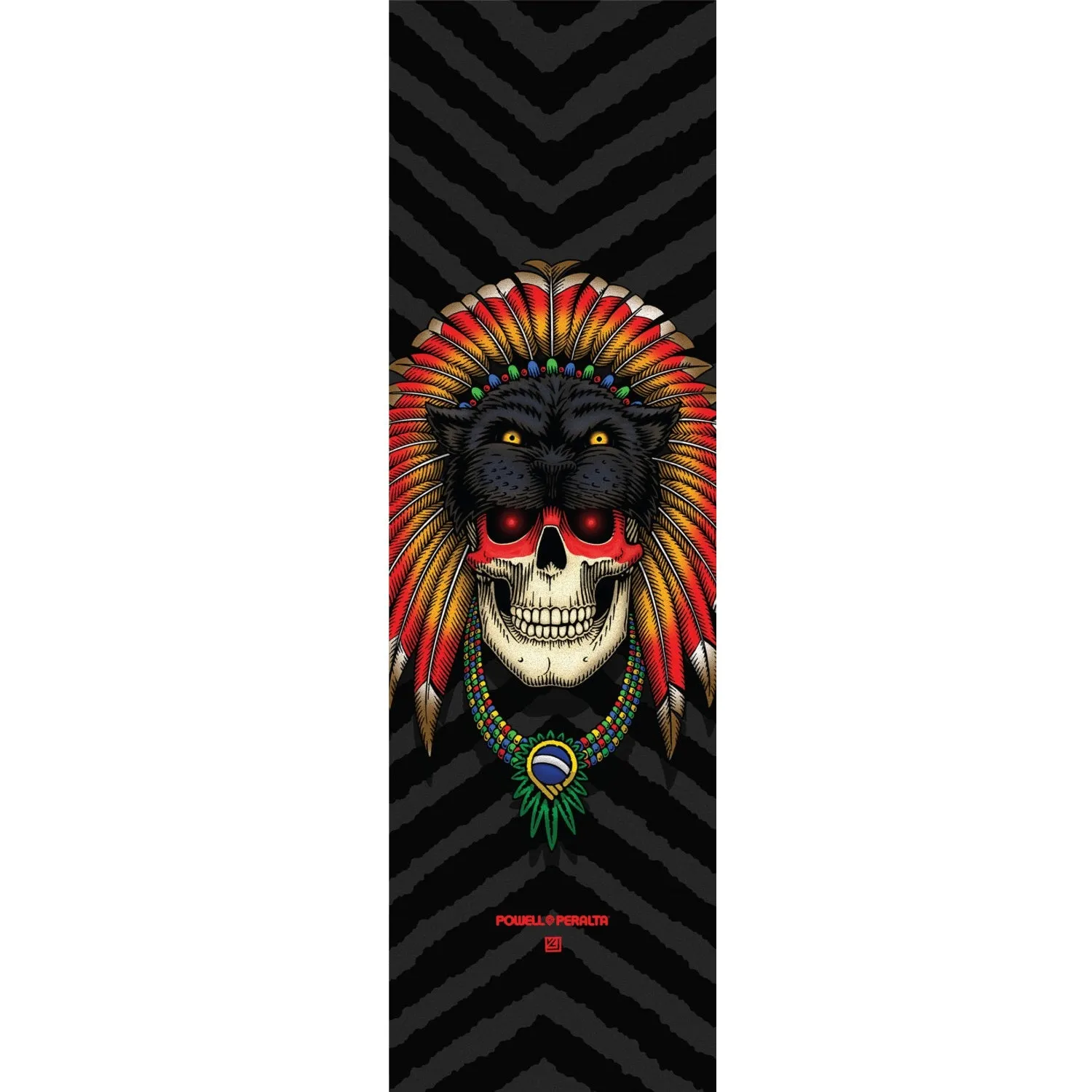 Powell Peralta Hoefler Skull Griptape - 9"x33" White