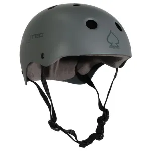 Pro-Tec Classic Matte Gray Longboard Skateboard Helmet