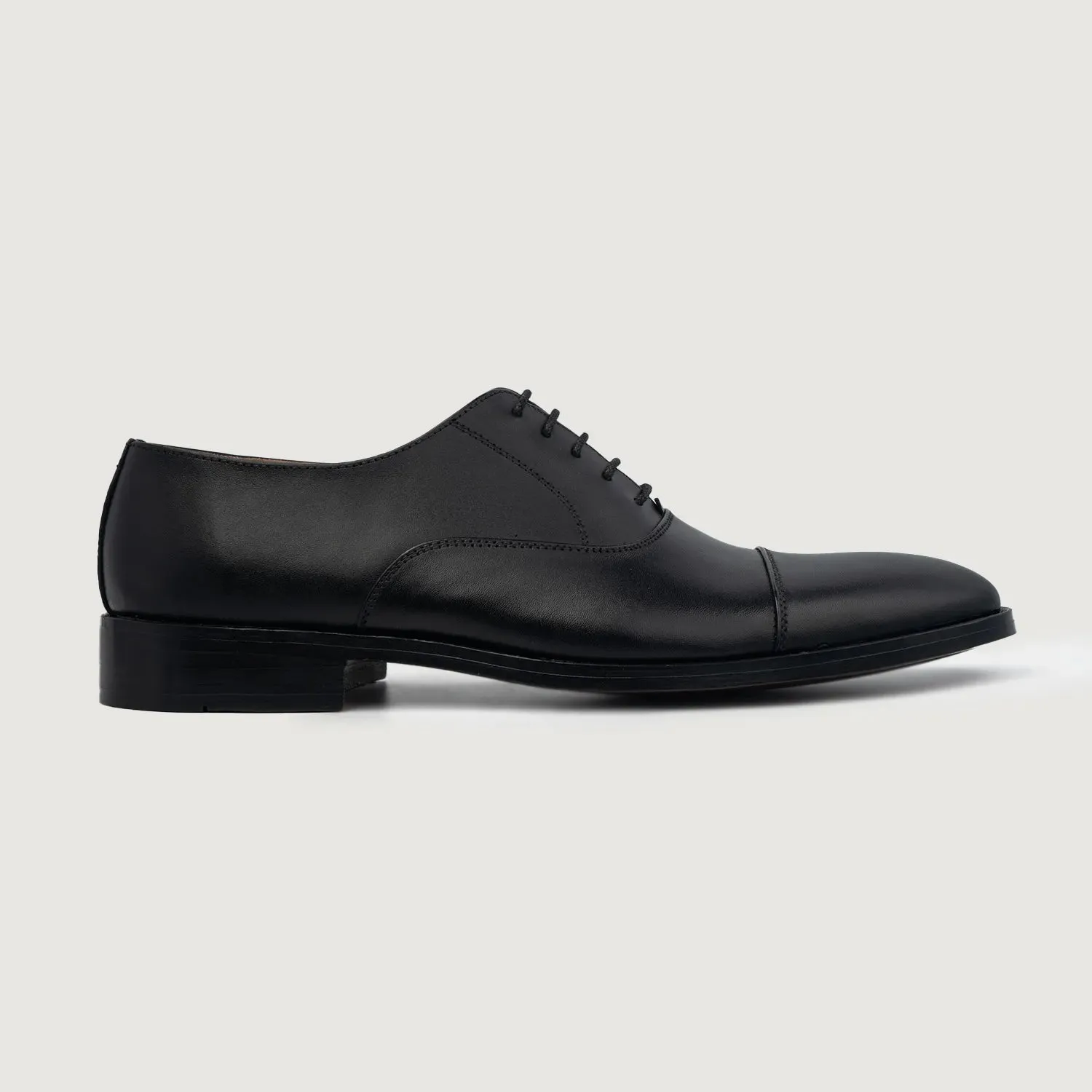 Professor Oxford Black Leather Shoes