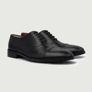 Professor Oxford Black Leather Shoes