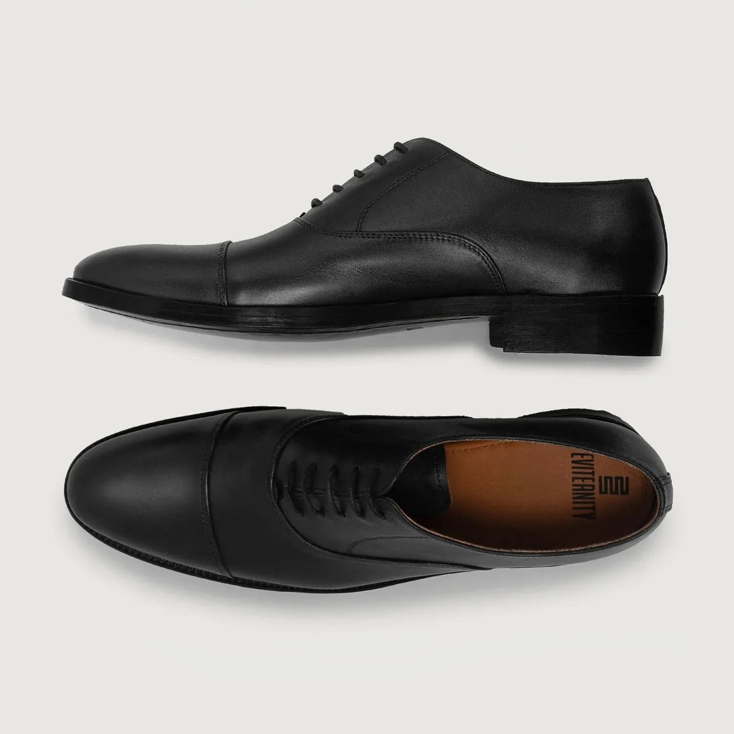 Professor Oxford Black Leather Shoes