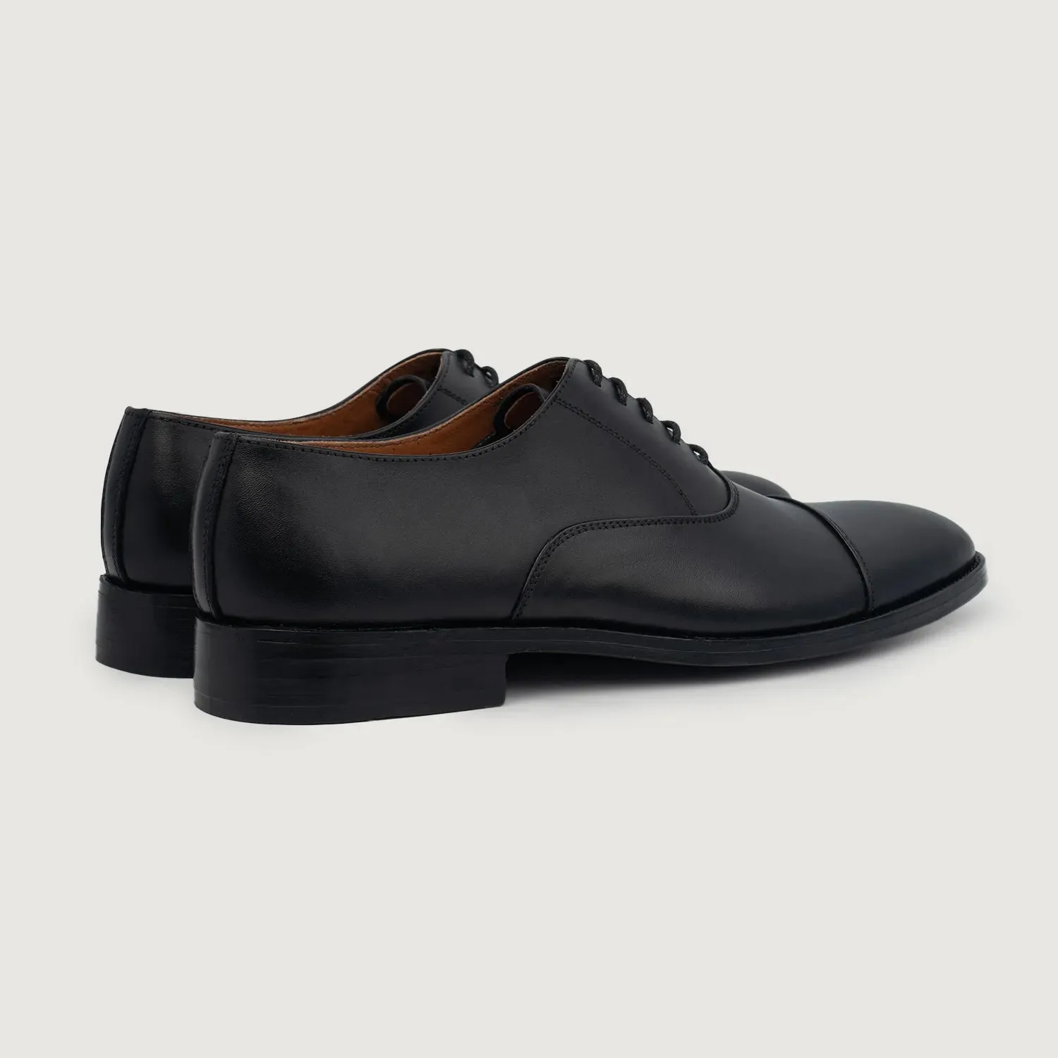 Professor Oxford Black Leather Shoes