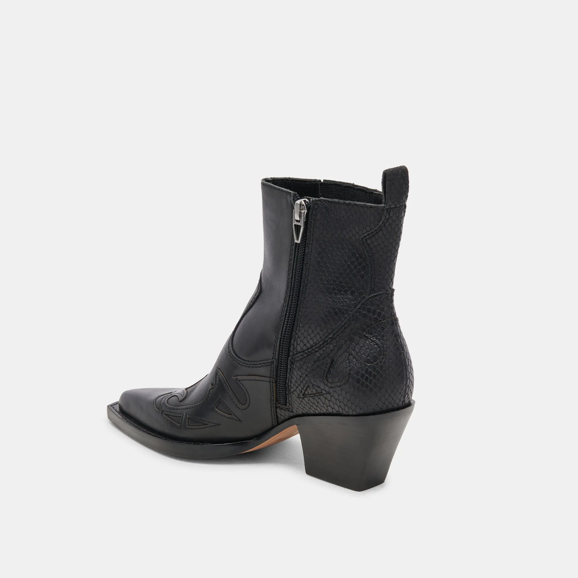 RAMSON BOOTIES BLACK LEATHER