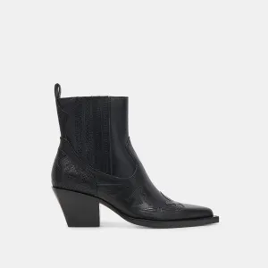 RAMSON BOOTIES BLACK LEATHER