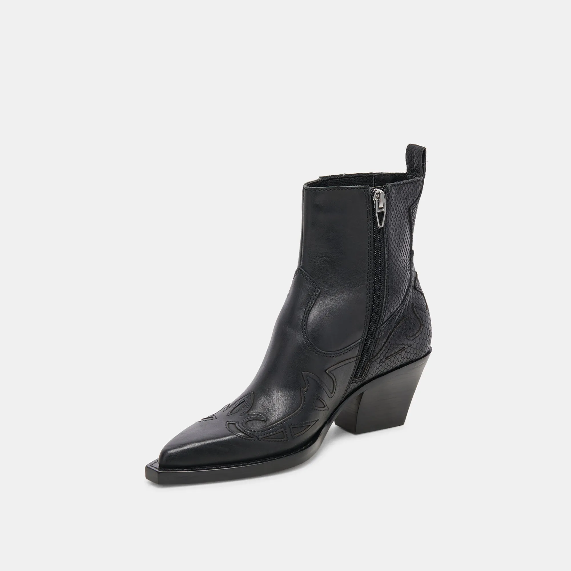 RAMSON BOOTIES BLACK LEATHER