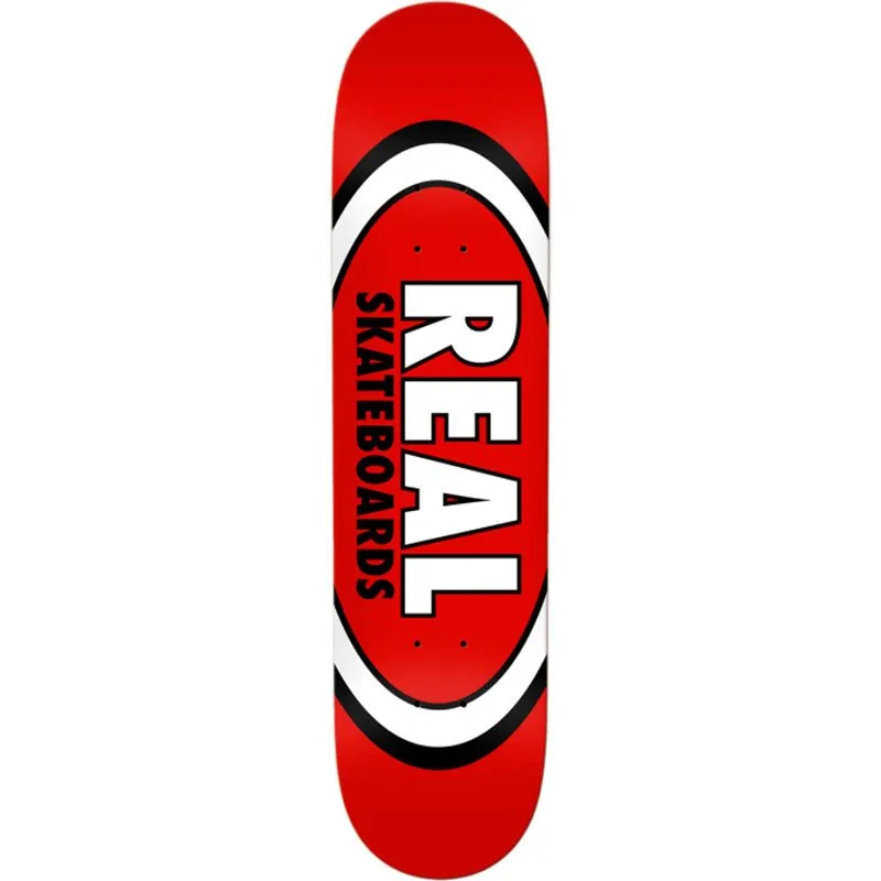 Real 8.12" Classic Oval Red Skateboard Deck