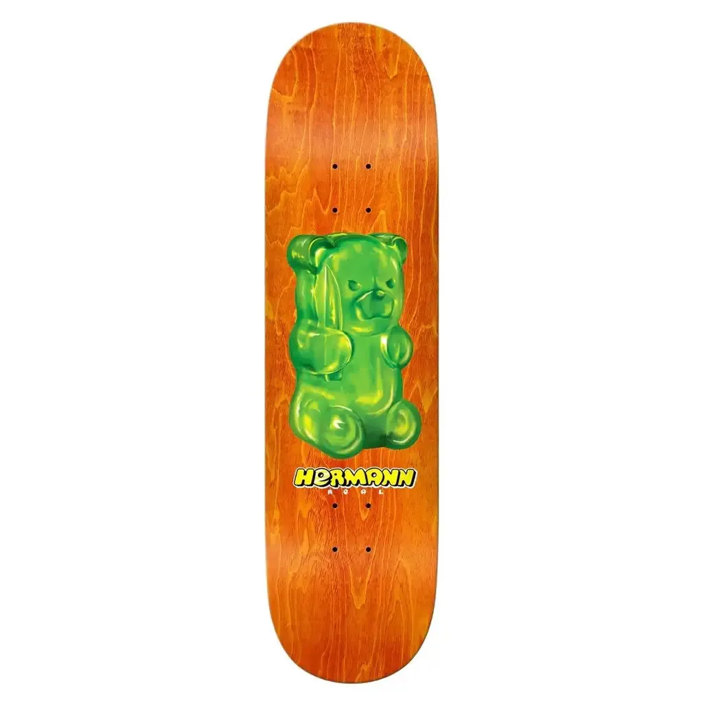 Real Hermann Stone Fun Bear Skateboard Deck Assorted