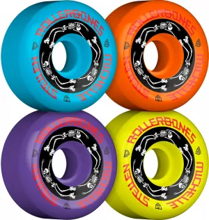 Roller Bones x Moxi Michelle Stellen 101a 57mm Assorted Colored (Set of 4) Roller Skate Wheels