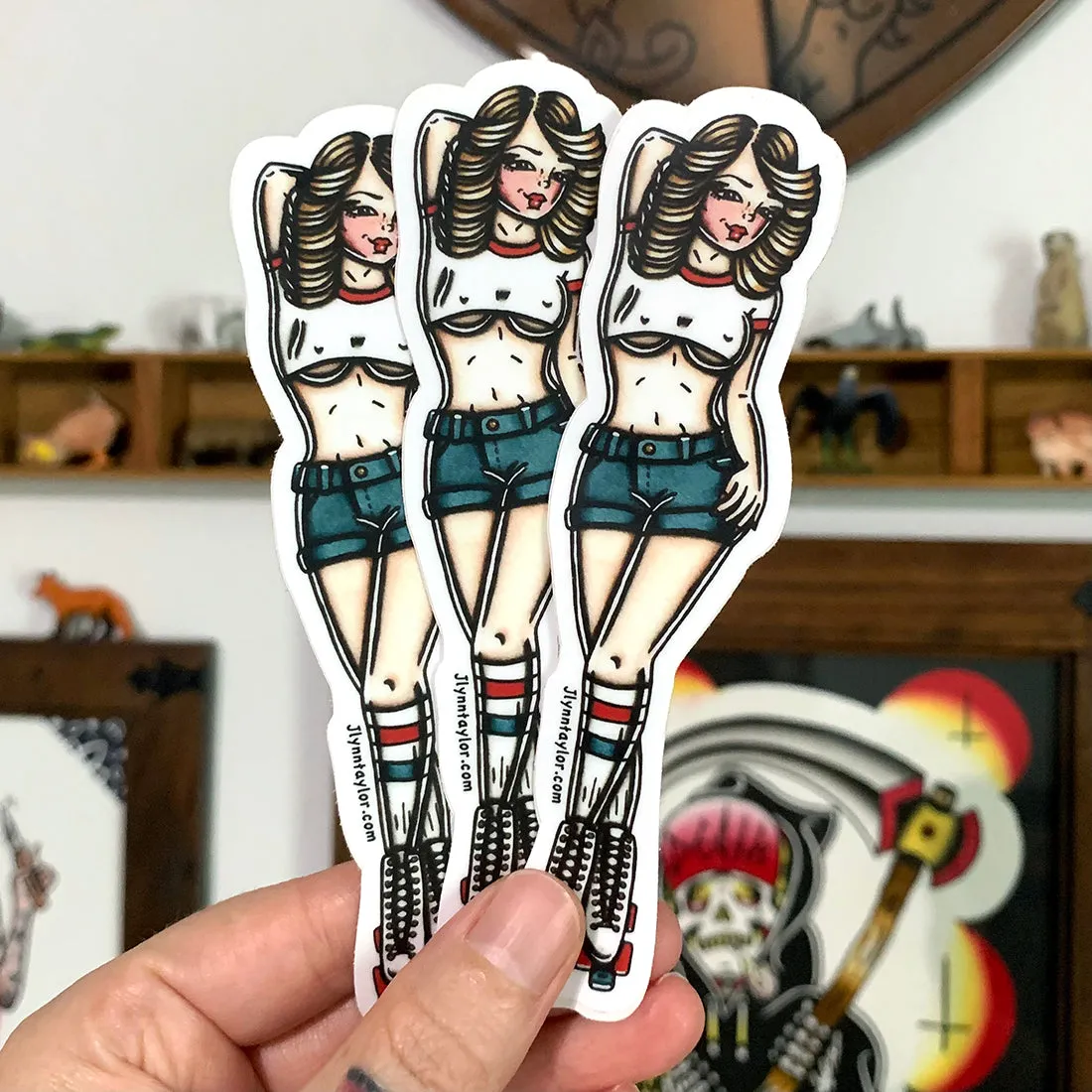 Roller Girl Sticker