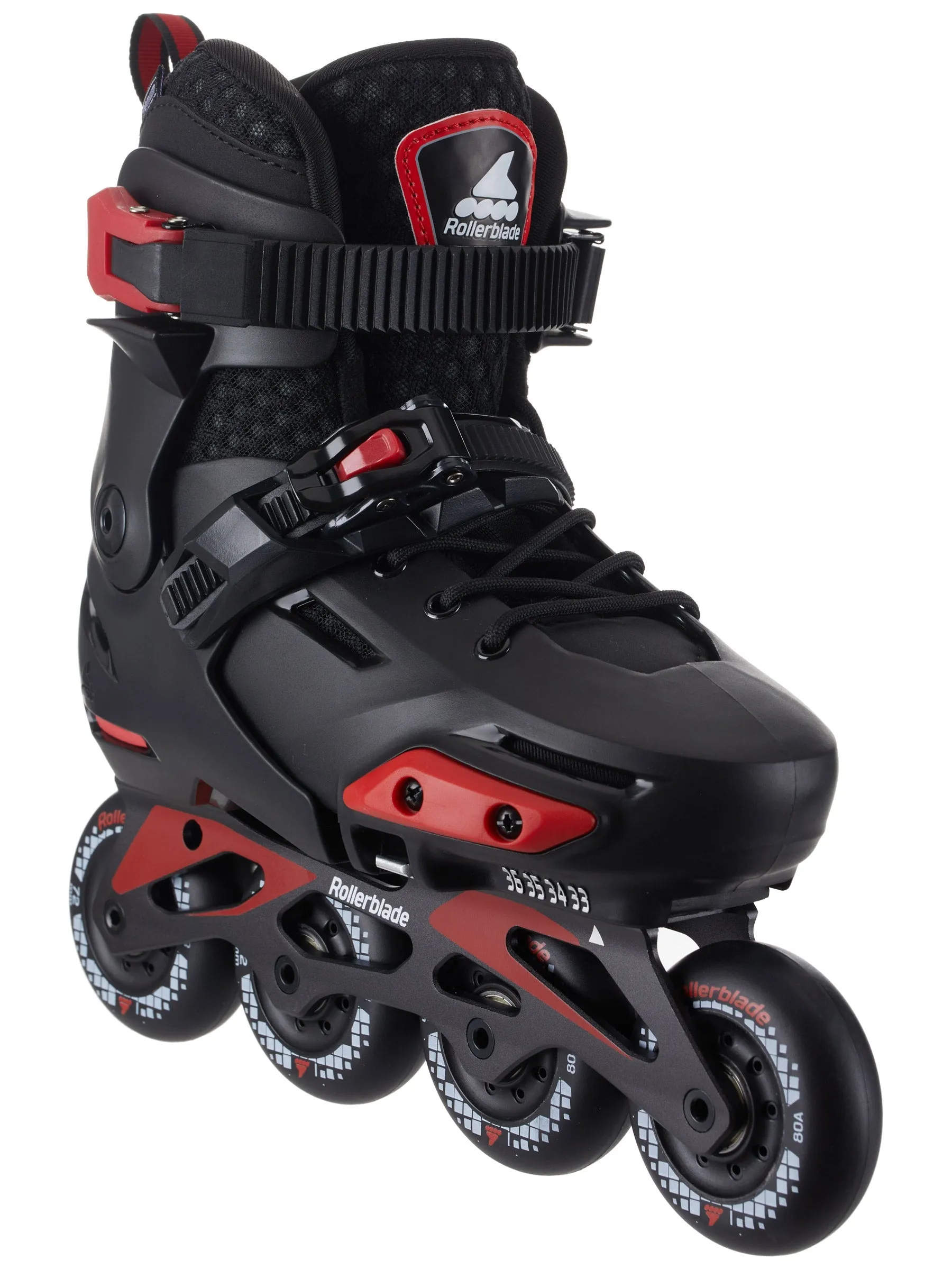 Rollerblade Apex JR Adjustable Skates - Black/Red