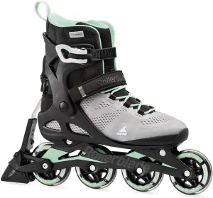 Rollerblade Macroblade 80 Abt Womens Glacier Grey/Neo Mint 9 - Open Box (Without Box)