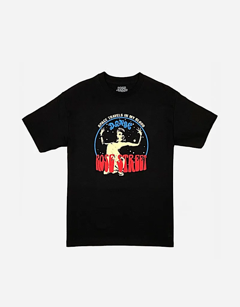 Rose Street x Danse Haus Space Travels Tee Black