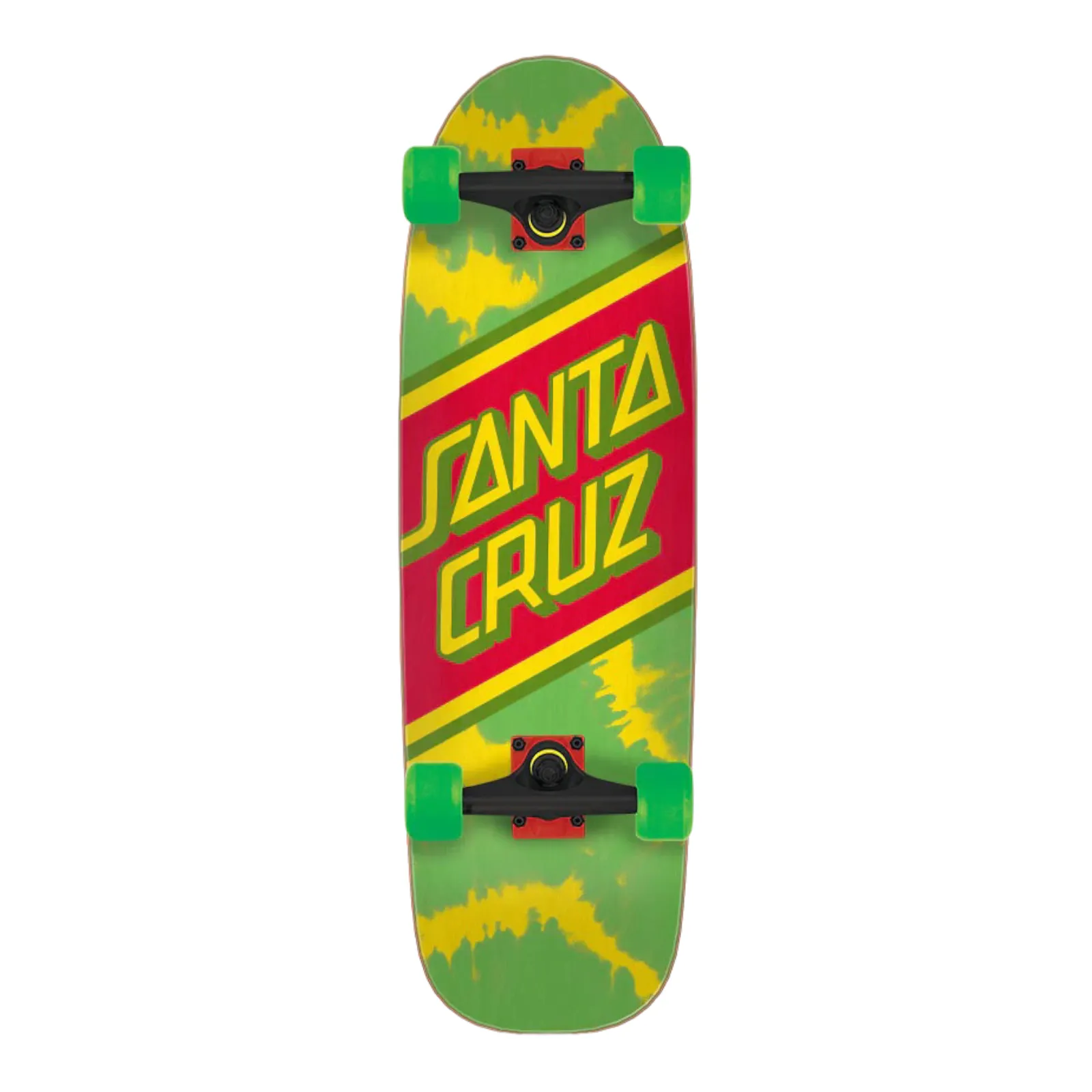 Santa Cruise Rasta Tie Dye 8.79in x 29.05in Street Cruzer