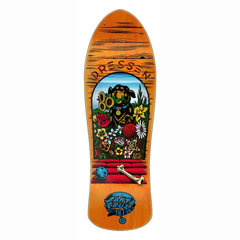 Santa Cruz 9.5" x 29.44" Dressen Pup Reissue Skateboard Deck