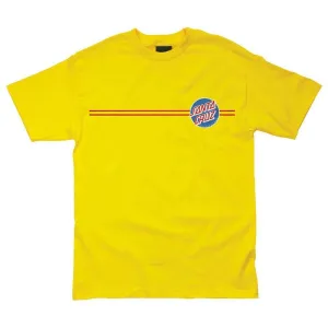 Santa Cruz Skateboards Dot Regular S/S Yellow Mens T-Shirts