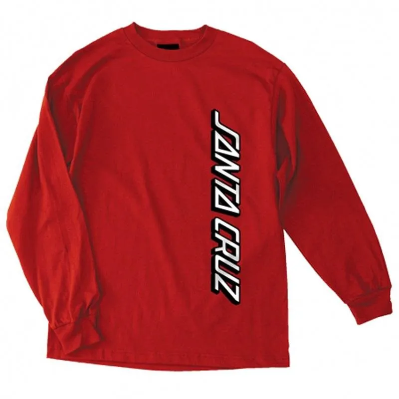 Santa Cruz Vertical Strip Regular L/S Mens T-Shirts