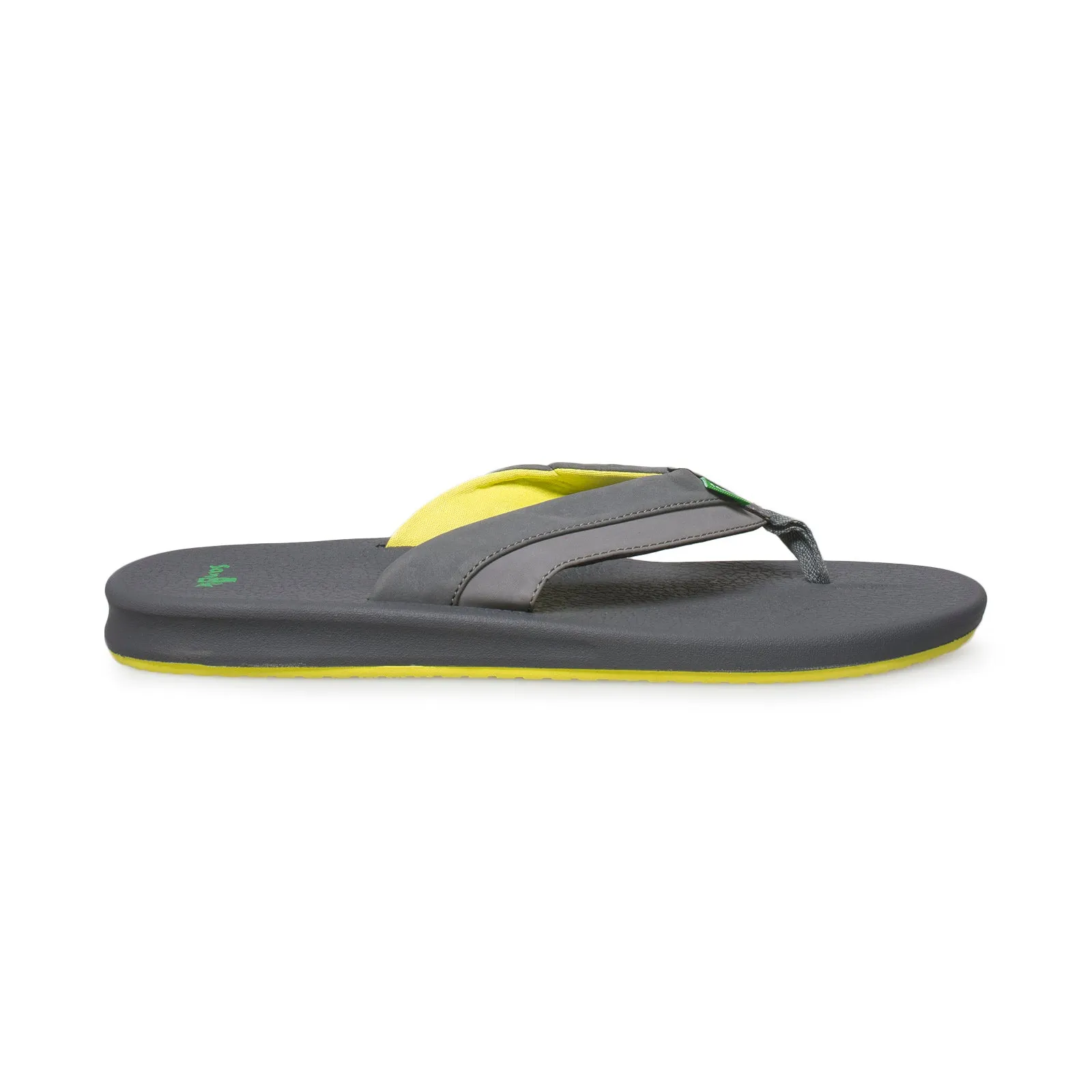 Sanuk Brumeister Charcoal / Lightning Flip Flops - Men's