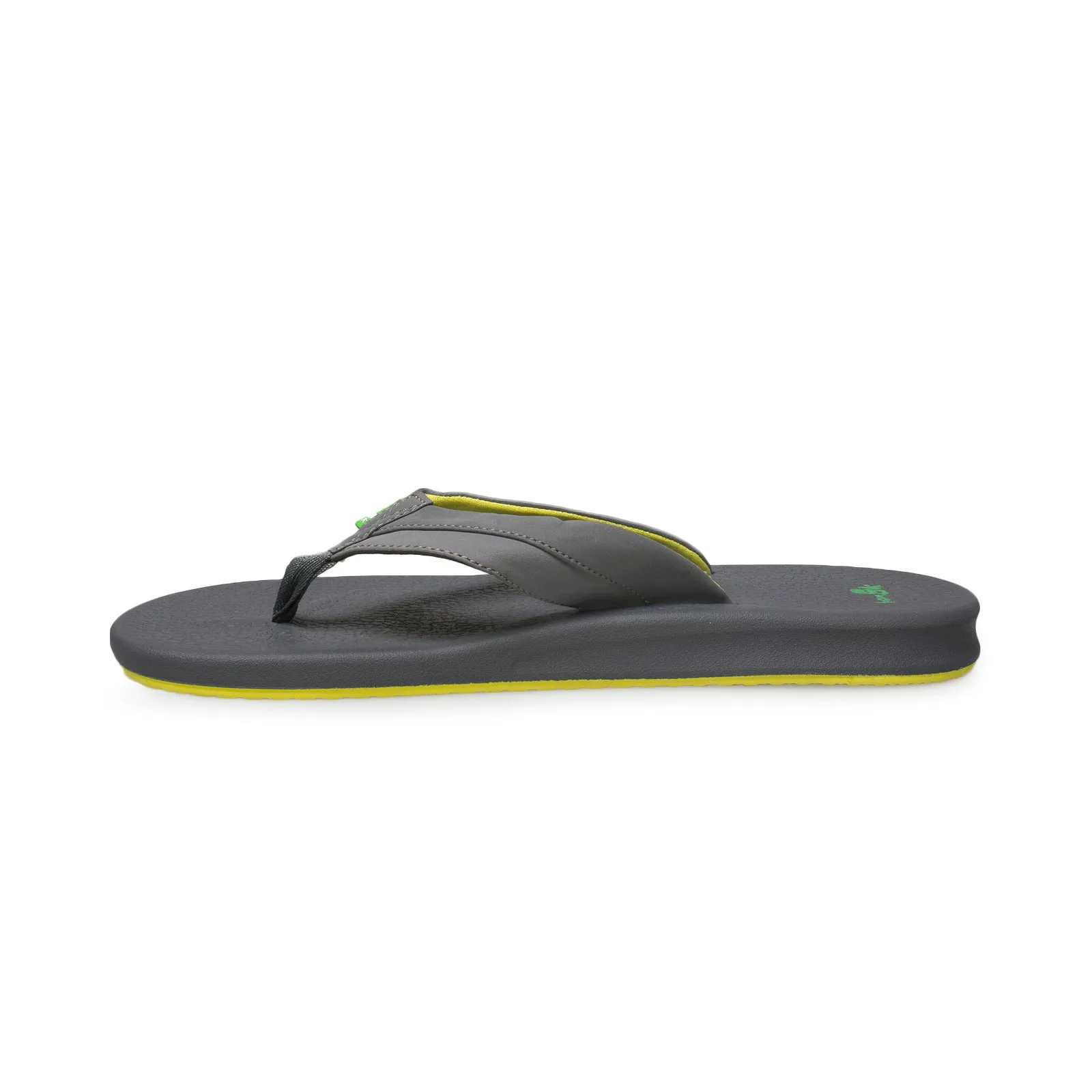 Sanuk Brumeister Charcoal / Lightning Flip Flops - Men's