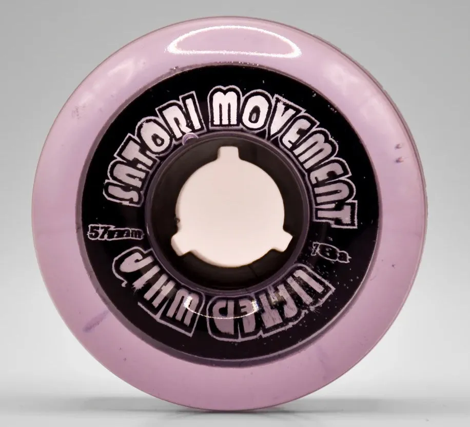 SATORI MOVEMENT 57MM LIFTED WHIP CRUISER SKATE WHEELS 78a