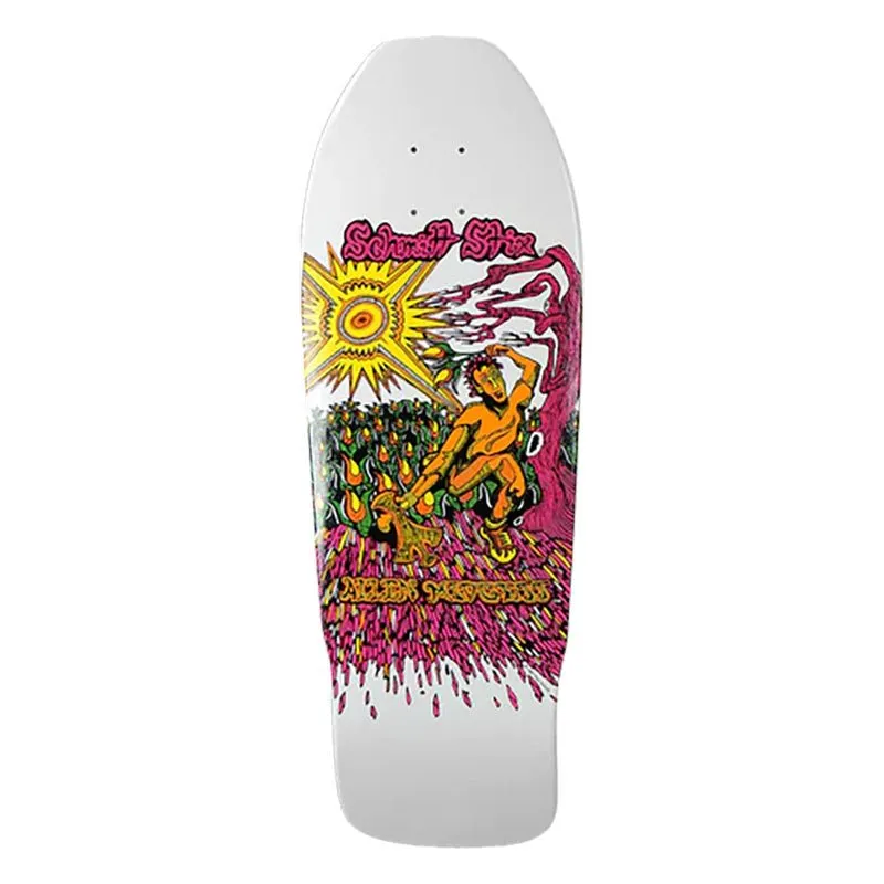 Schmitt Stix 9.875" x 31" Allen Midgette Flower Picker Re-issue (WHITE DIP) Skateboard Deck