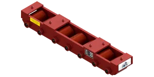 Slim Straight Line Skate HTDM-7-P | 12.5 Ton Capacity - Polyurethane Rollers