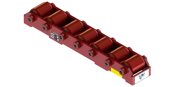 Slim Straight Line Skate HTDM-7-P | 12.5 Ton Capacity - Polyurethane Rollers