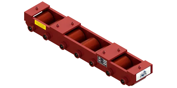 Slim Straight Line Skate HTDM-7-P | 12.5 Ton Capacity - Polyurethane Rollers