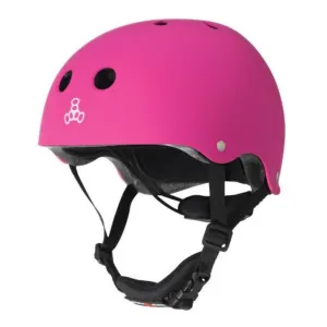 Triple 8 Lil 8 Youth Neon Pink Helmet - Certified