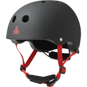 Triple Eight Lil 8 Black Rubber Helmet