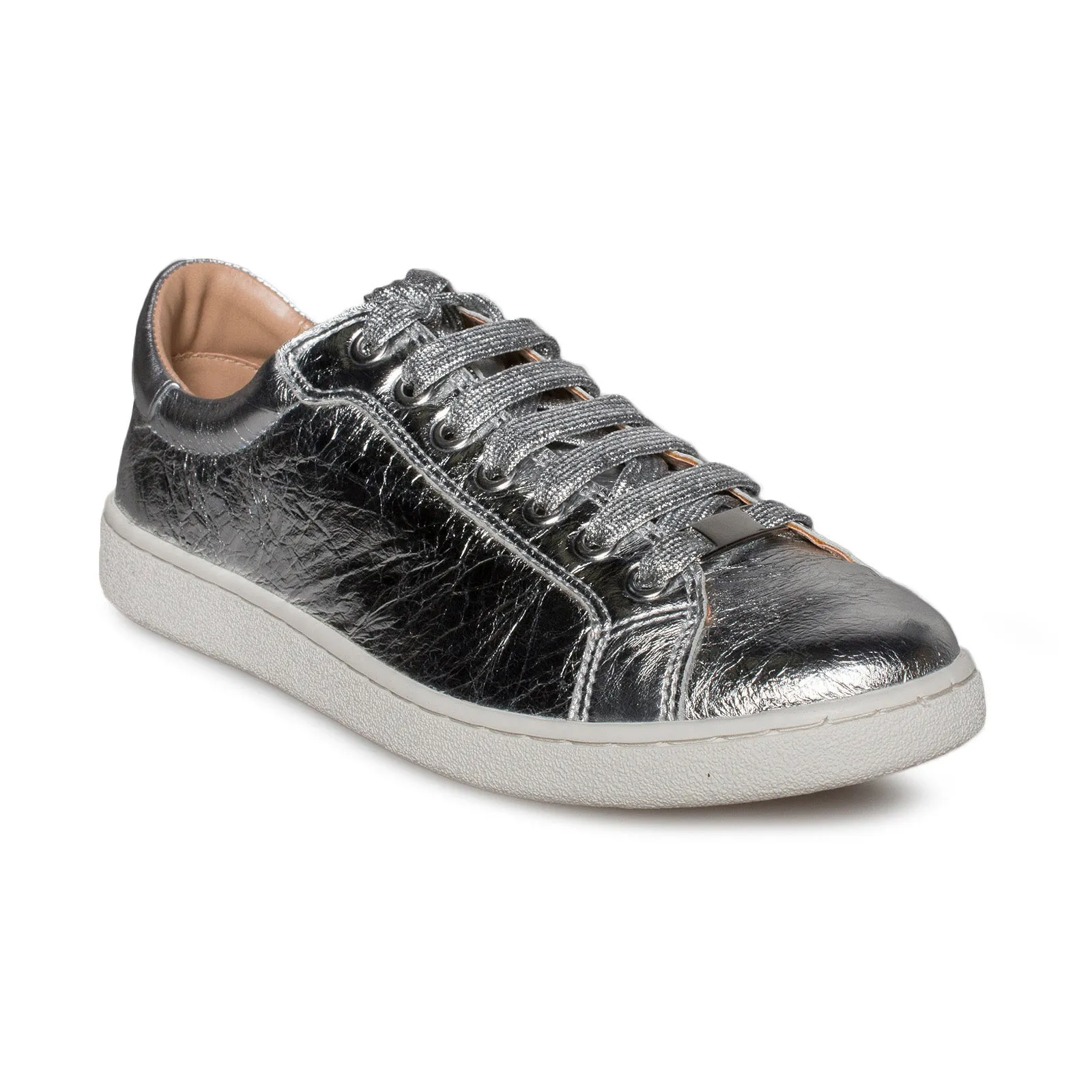 UGG Milo Metallic Silver Sneakers - Women's