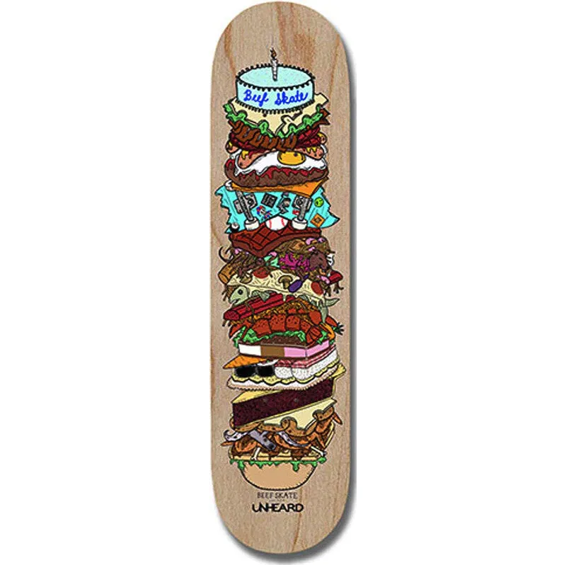 UNHEARD BEEFSKATE 8.25" SKATEBOARD DECK