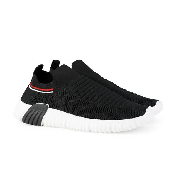 UNISEX KNITTED SNEAKERS - BLACK