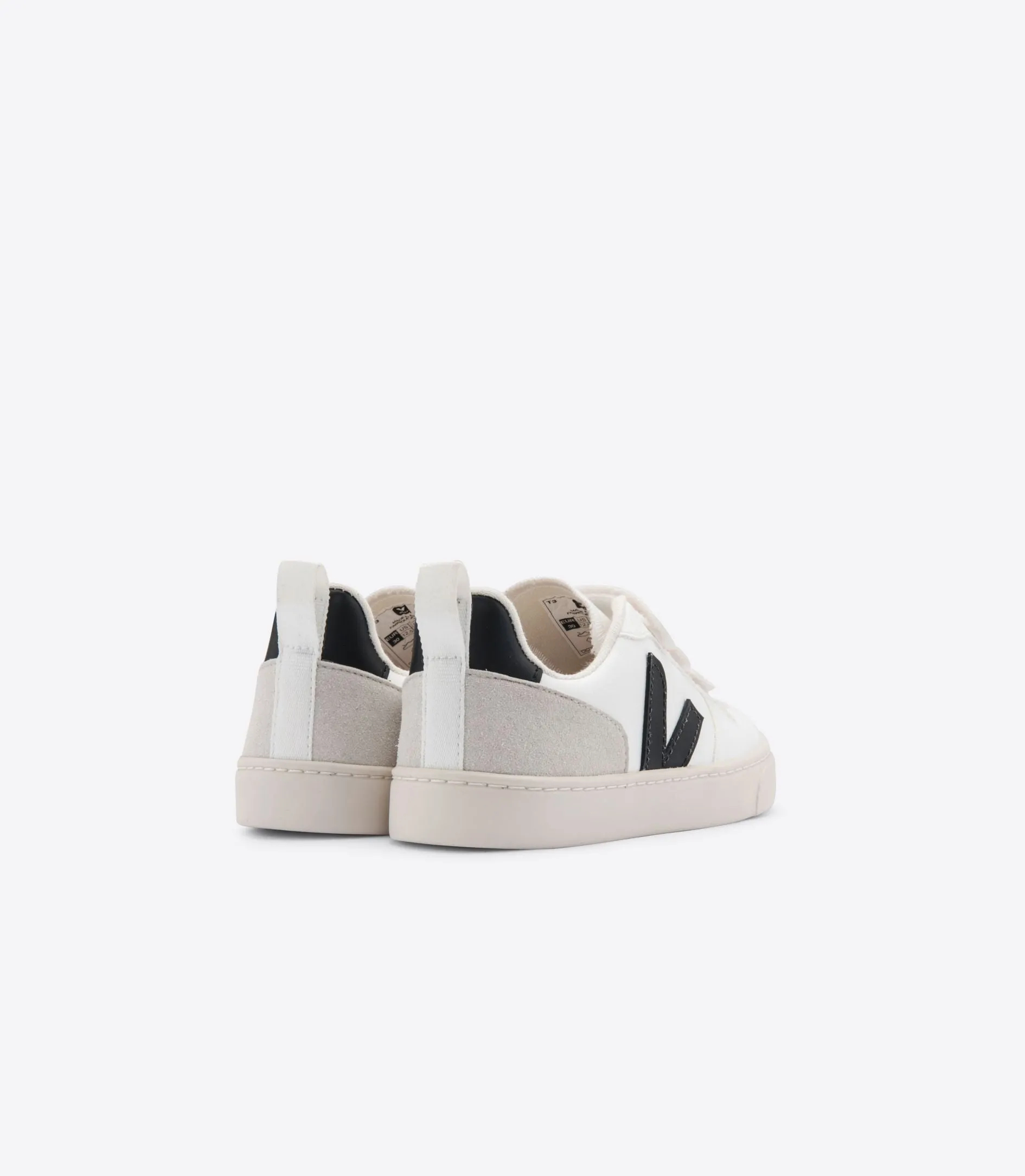 Veja Kids V-10 CWL White Black Trainers (EU28-35)