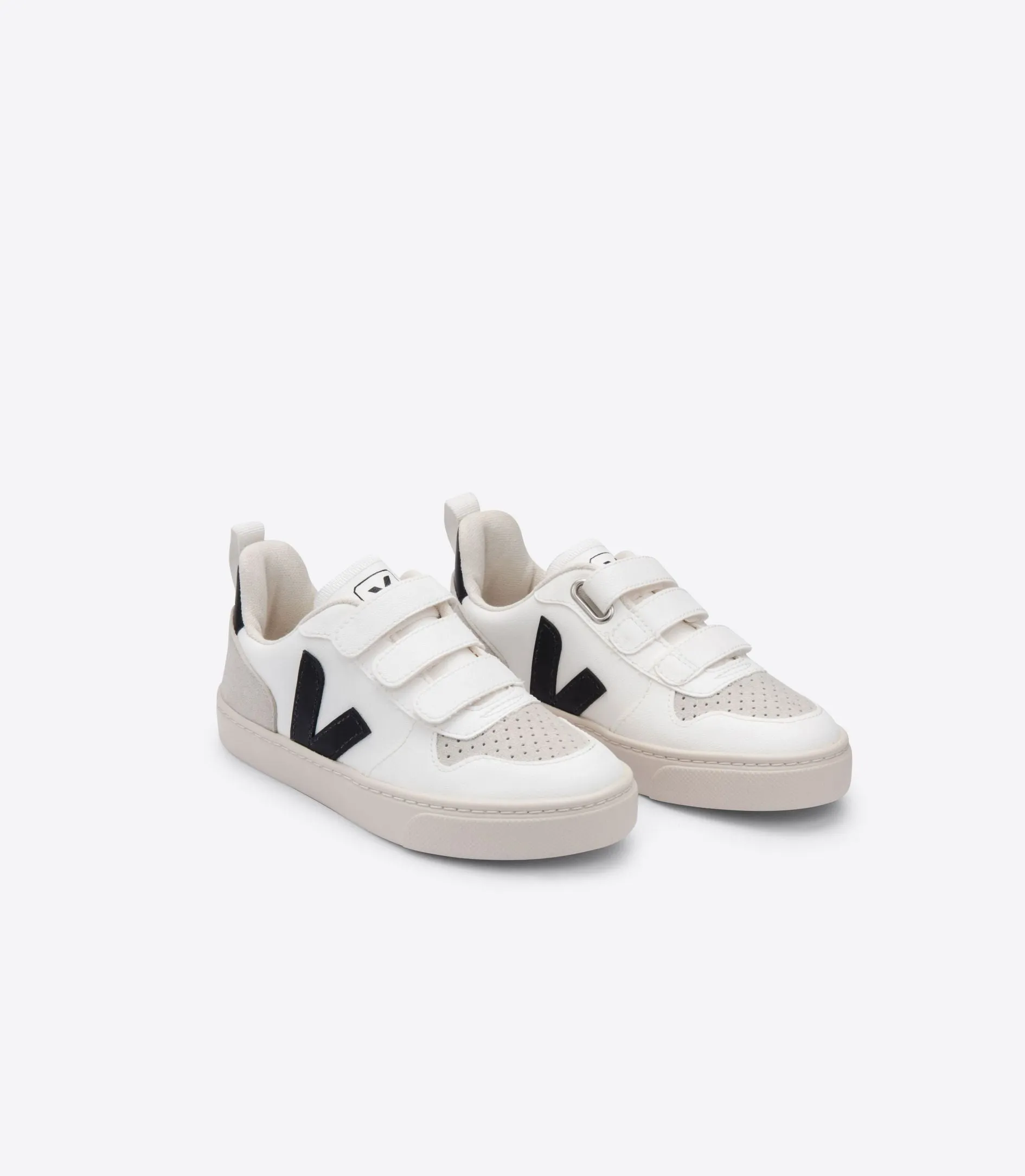 Veja Kids V-10 CWL White Black Trainers (EU28-35)